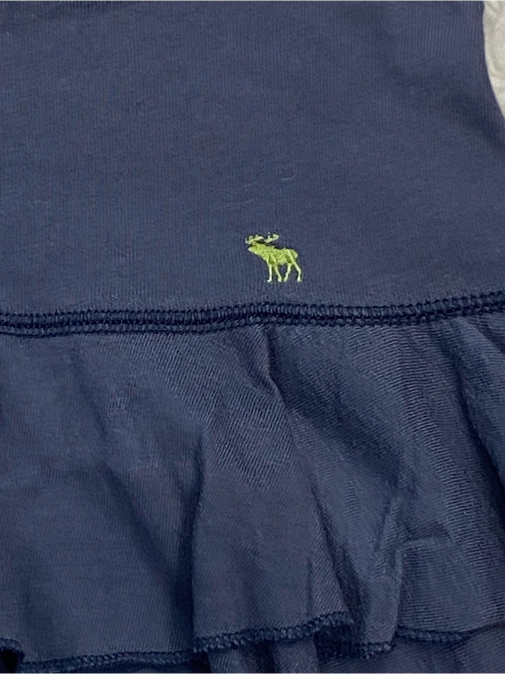 Abercrombie & Fitch Navy Tiered Ruffle Mini Skirt - Picture 2 of 6